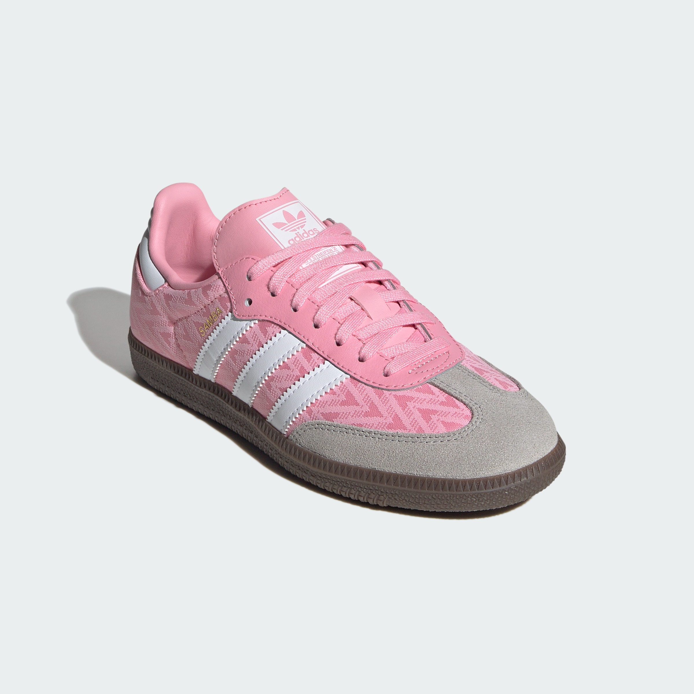 adidas SAMBA OG SHOES - Light Pink / Cloud White / Gum - View 5