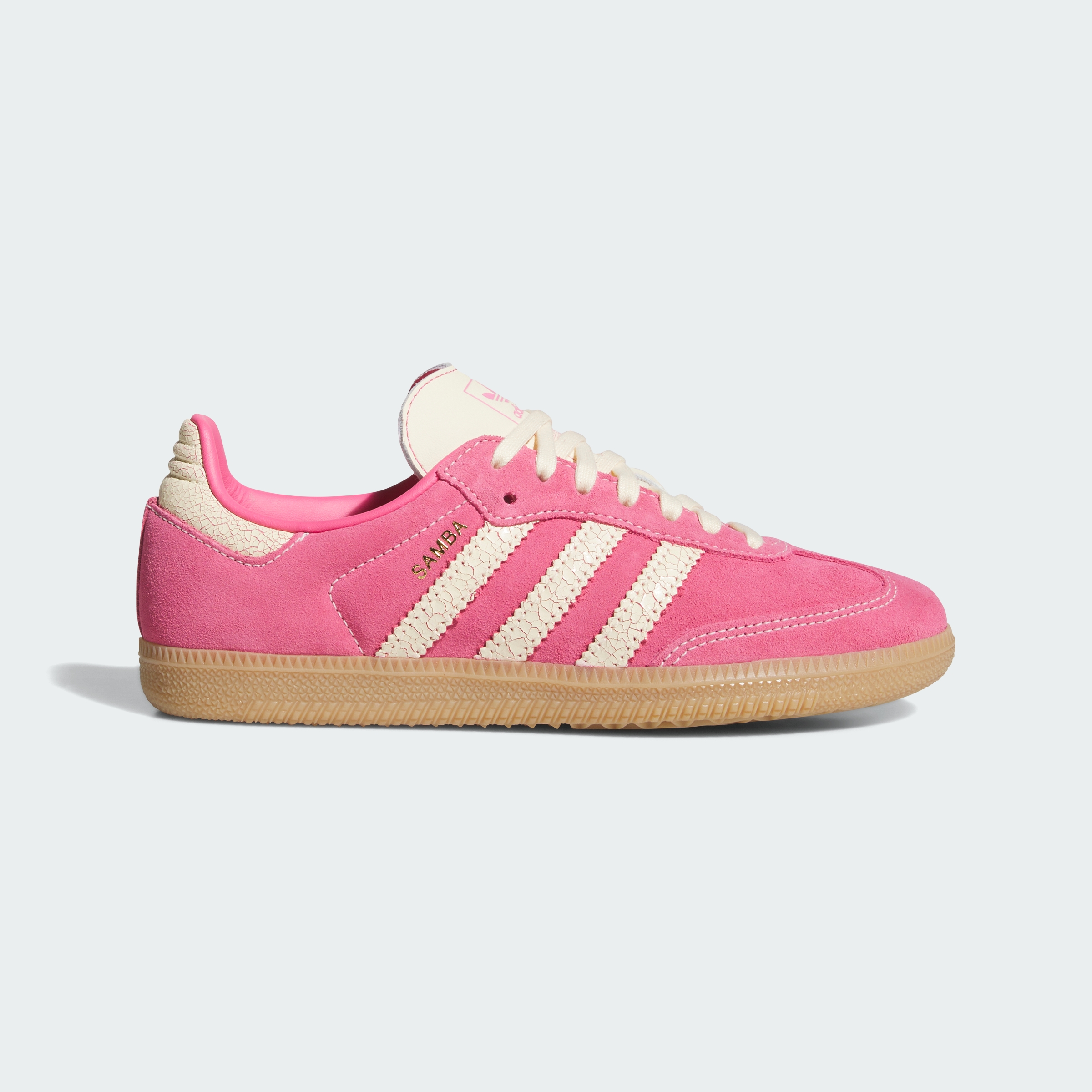 adidas SAMBA OG SHOES - Pink Fusion / Warm Vanilla / Gum - View 3