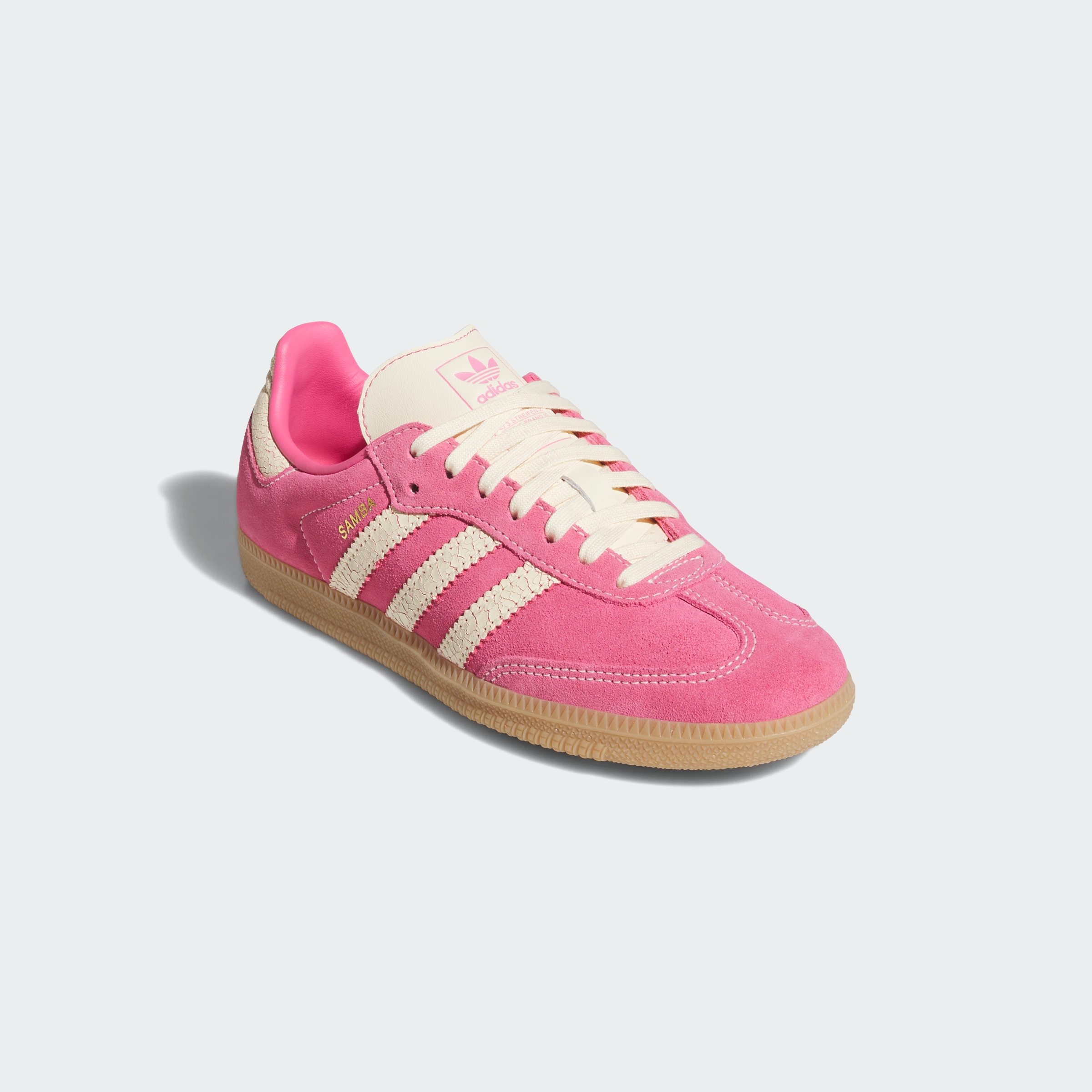 adidas SAMBA OG SHOES - Pink Fusion / Warm Vanilla / Gum - View 5