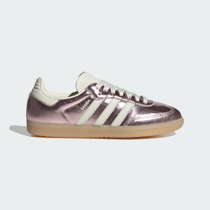 adidas SAMBA OG SHOES - Wonder Quartz / Off White / Gum - View 3