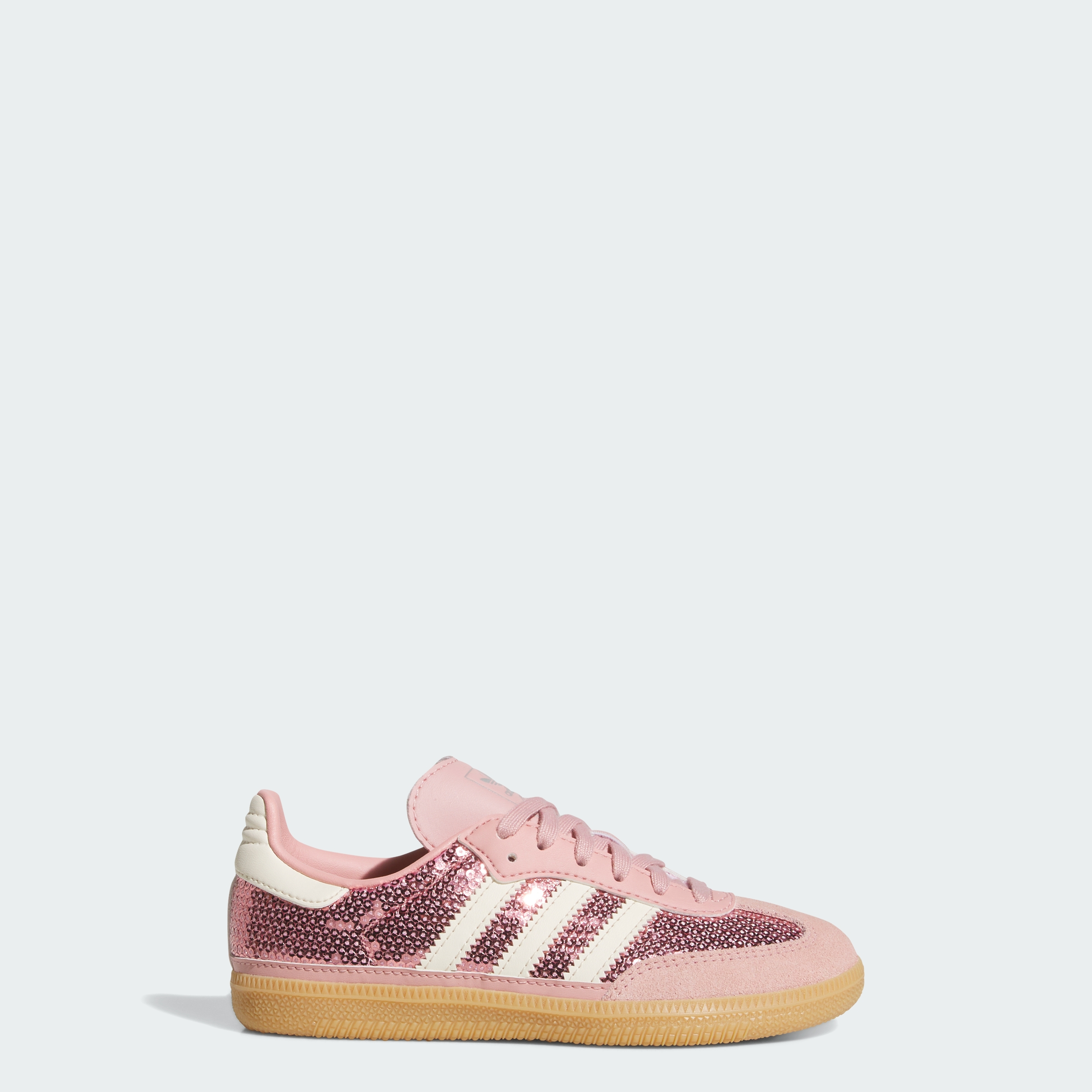 adidas SAMBA OG SHOES - Wonder Mauve / Cream White / Tech Grey Metallic - View 1