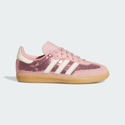 adidas SAMBA OG SHOES - Wonder Mauve / Cream White / Tech Grey Metallic - View 3