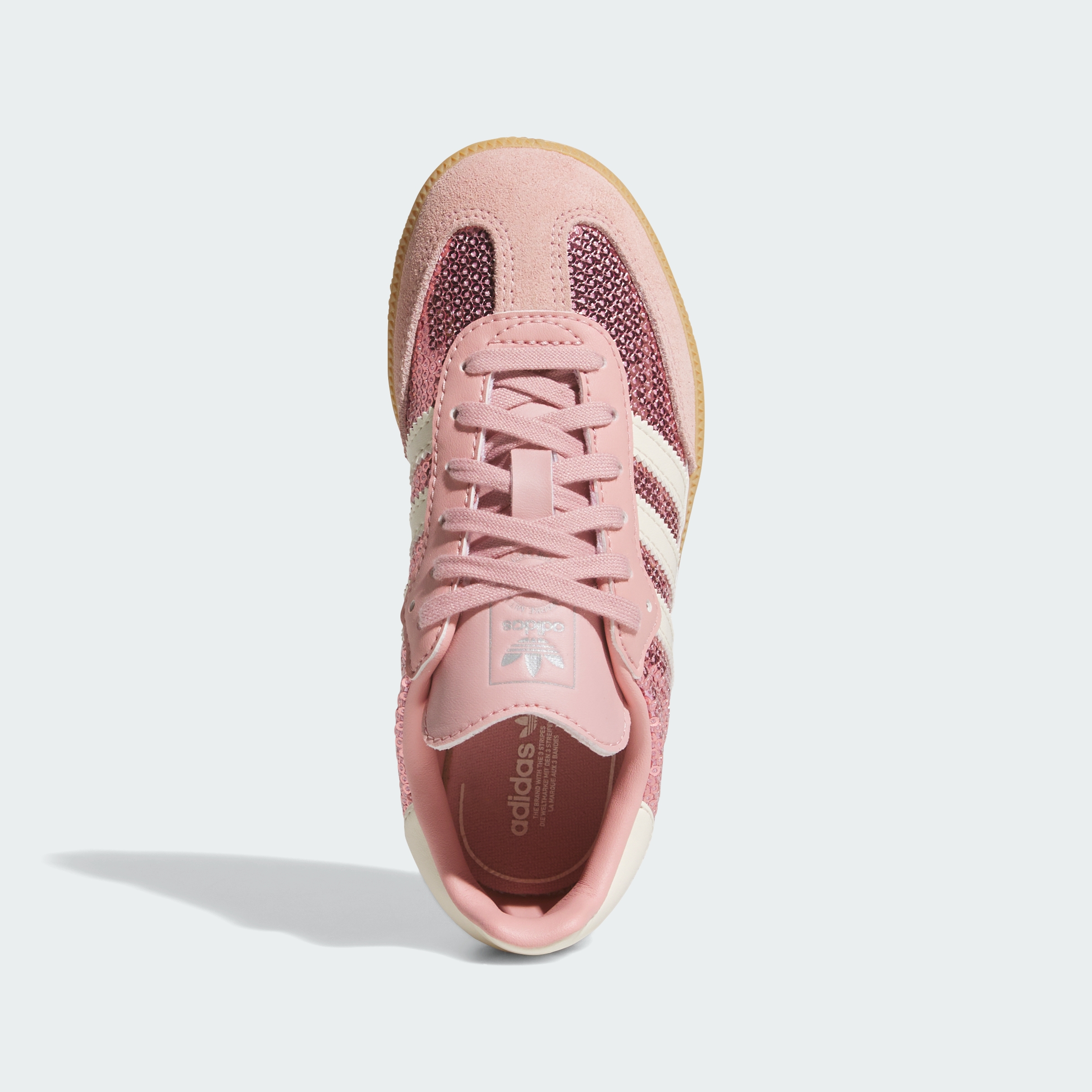 adidas SAMBA OG SHOES - Wonder Mauve / Cream White / Tech Grey Metallic - View 2