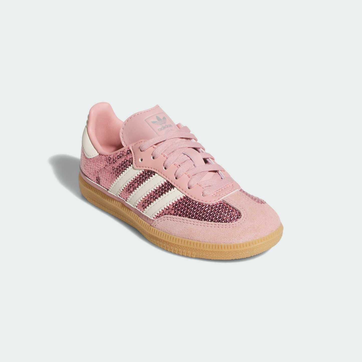 adidas SAMBA OG SHOES - Wonder Mauve / Cream White / Tech Grey Metallic - View 5