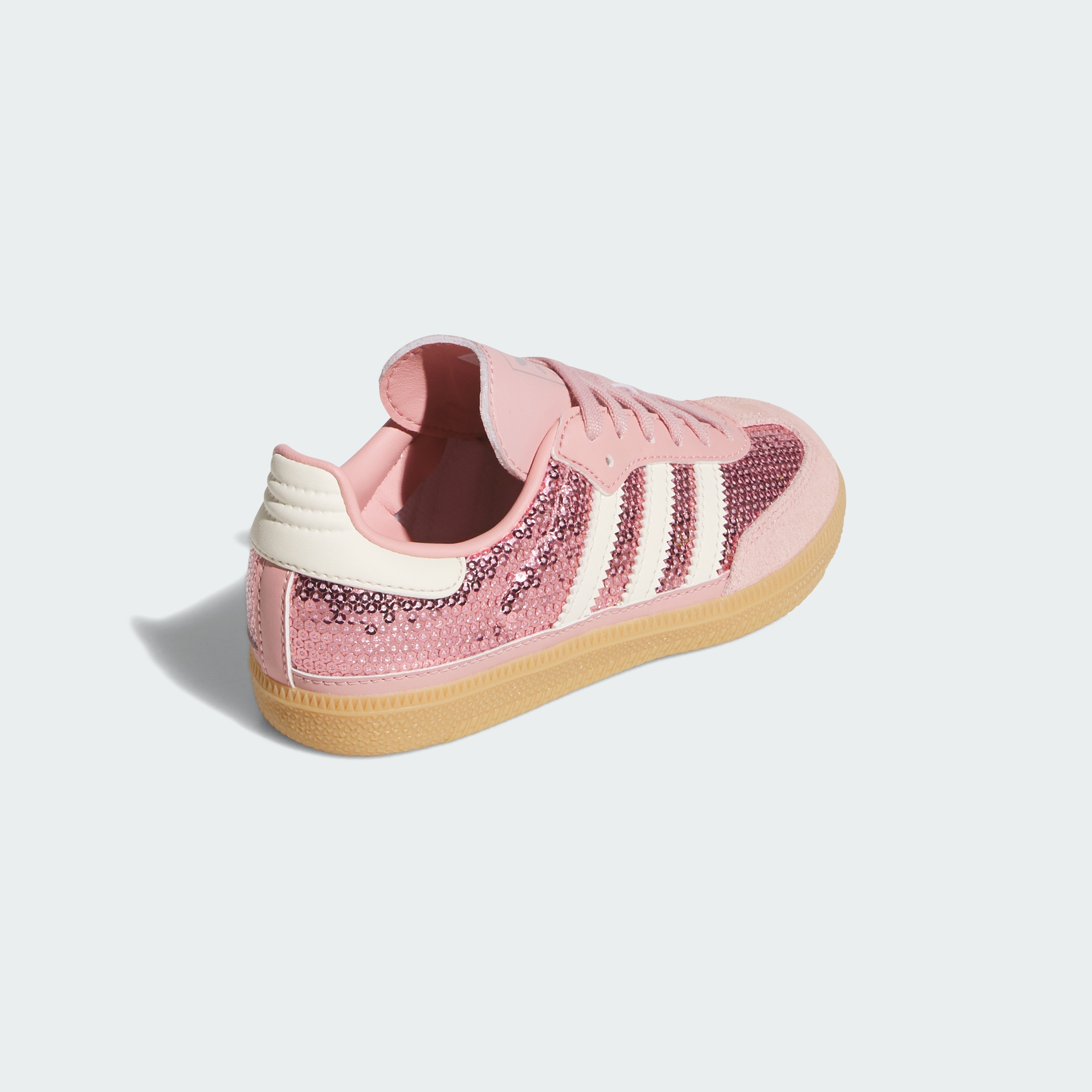 adidas SAMBA OG SHOES - Wonder Mauve / Cream White / Tech Grey Metallic - View 6