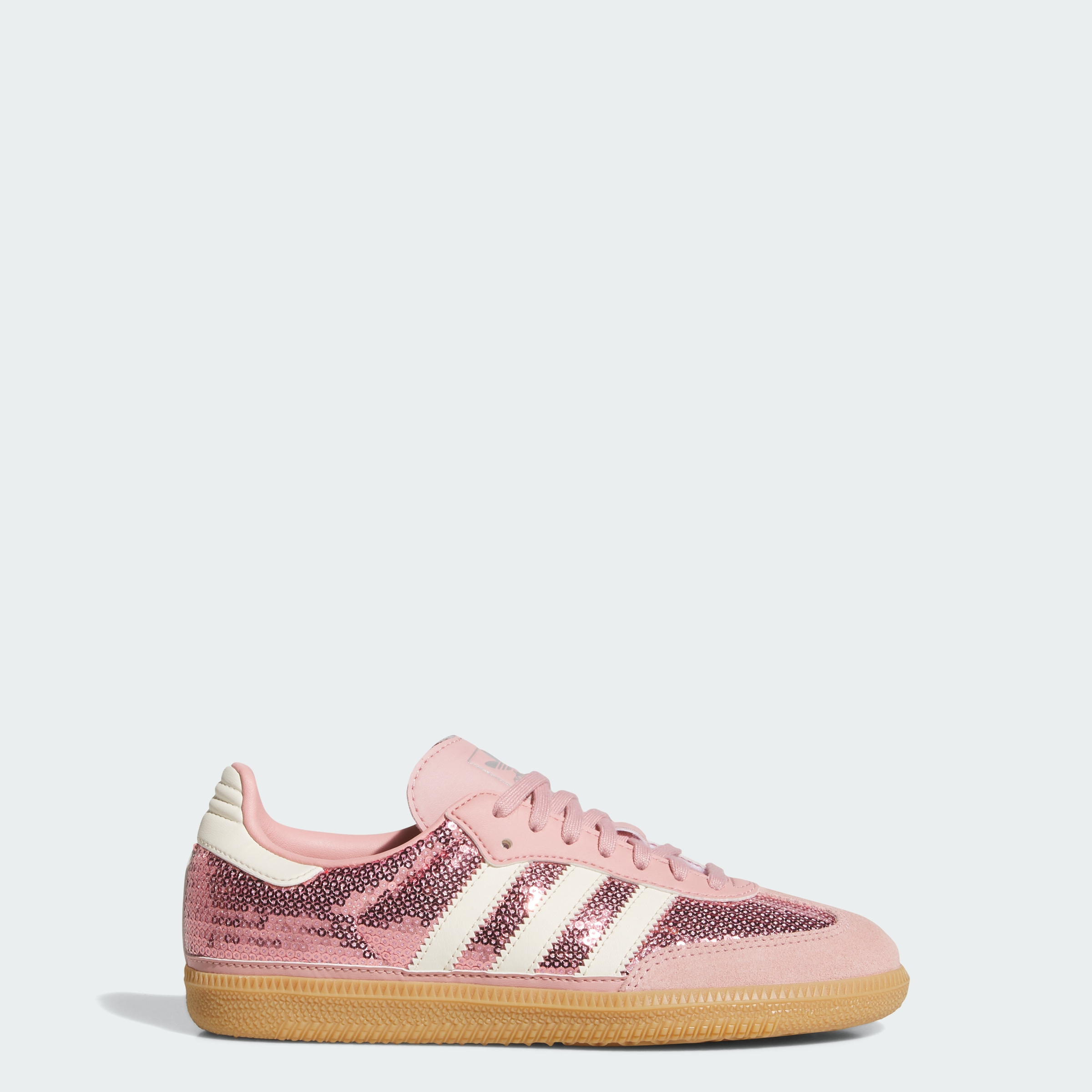 adidas SAMBA OG SHOES - Wonder Mauve / Cream White / Tech Grey Metallic - View 1
