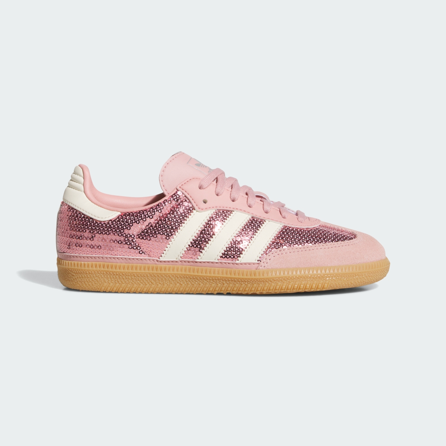 adidas SAMBA OG SHOES - Wonder Mauve / Cream White / Tech Grey Metallic - View 3