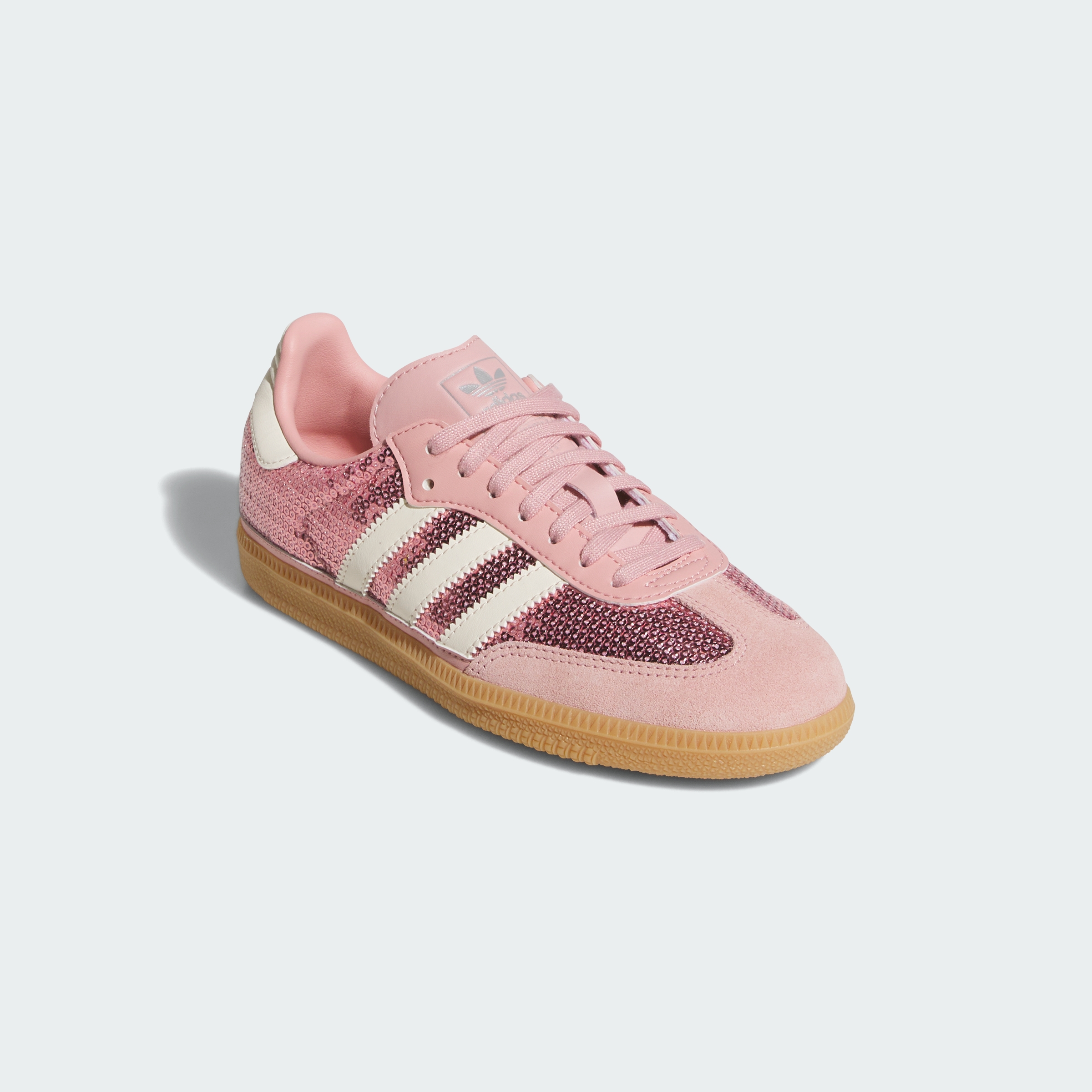 adidas SAMBA OG SHOES - Wonder Mauve / Cream White / Tech Grey Metallic - View 5