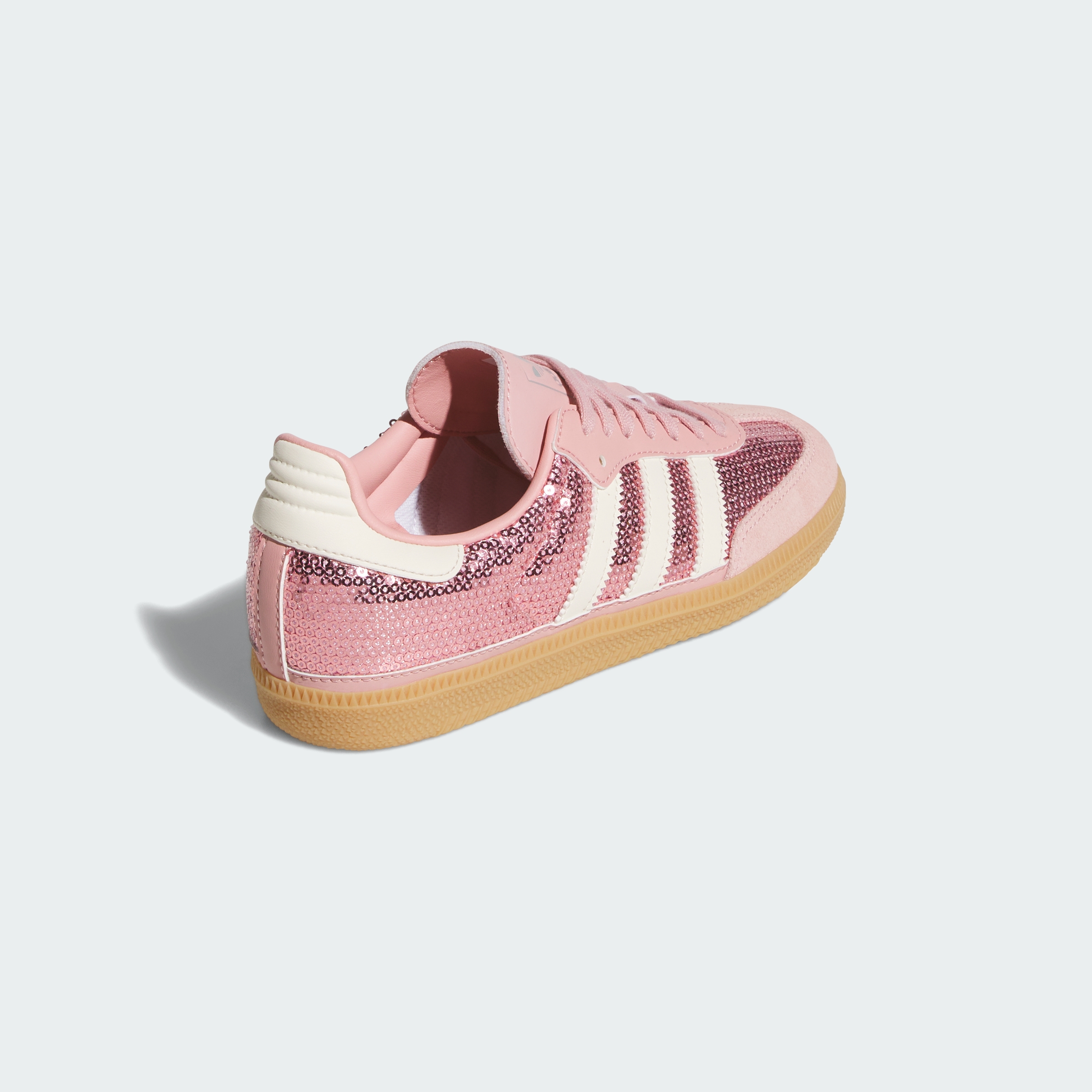 adidas SAMBA OG SHOES - Wonder Mauve / Cream White / Tech Grey Metallic - View 6