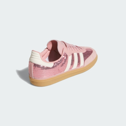 adidas SAMBA OG SHOES - Wonder Mauve / Cream White / Tech Grey Metallic - View 6