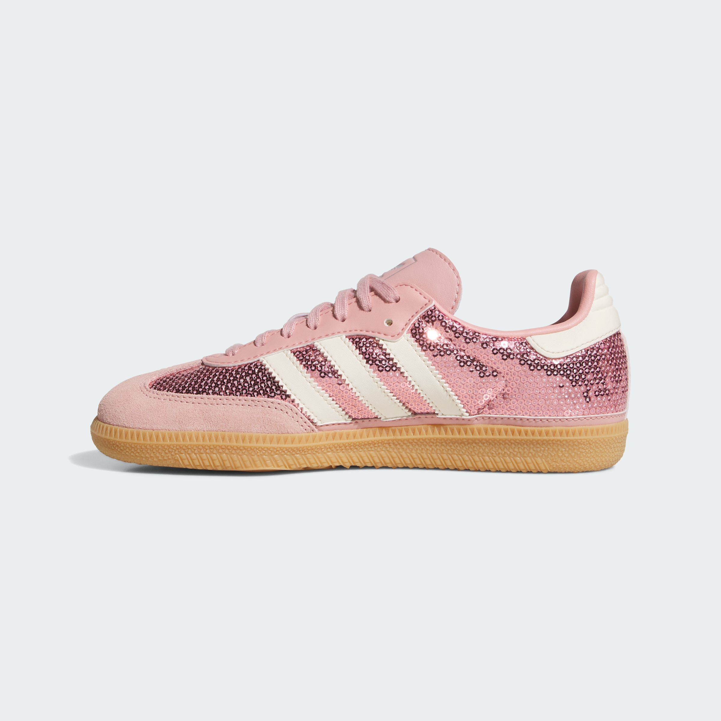 adidas SAMBA OG SHOES - Wonder Mauve / Cream White / Tech Grey Metallic - View 7