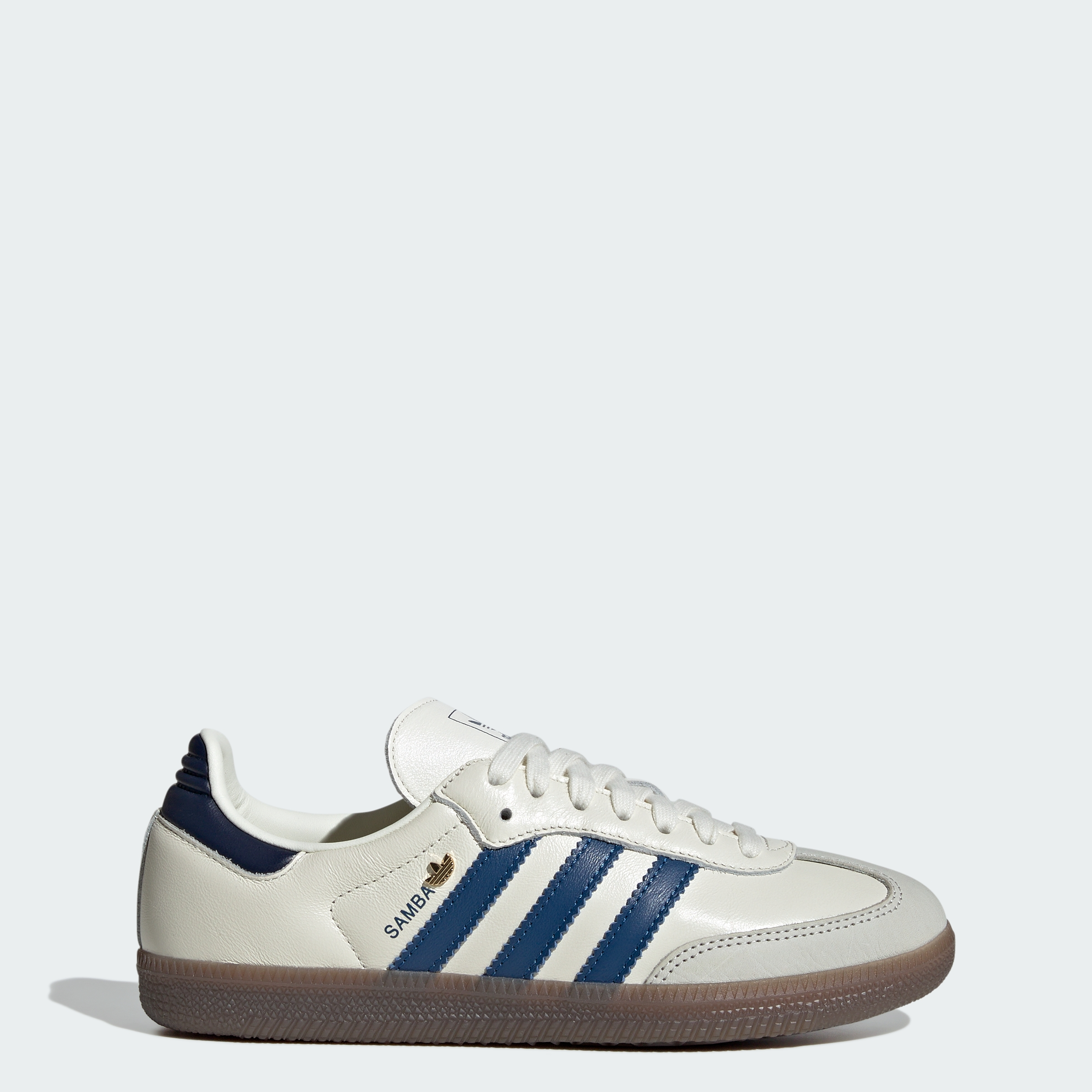 adidas SAMBA OG SHOES - Off White / Dusky Petrol / Night Indigo - View 1