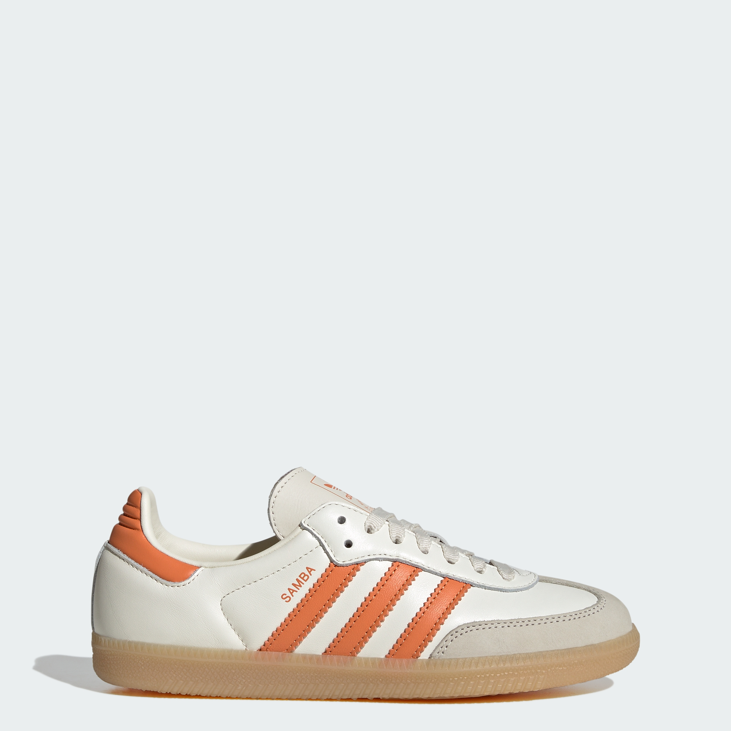 adidas SAMBA OG SHOES - Off White / Dusky Orange / Gum - View 1