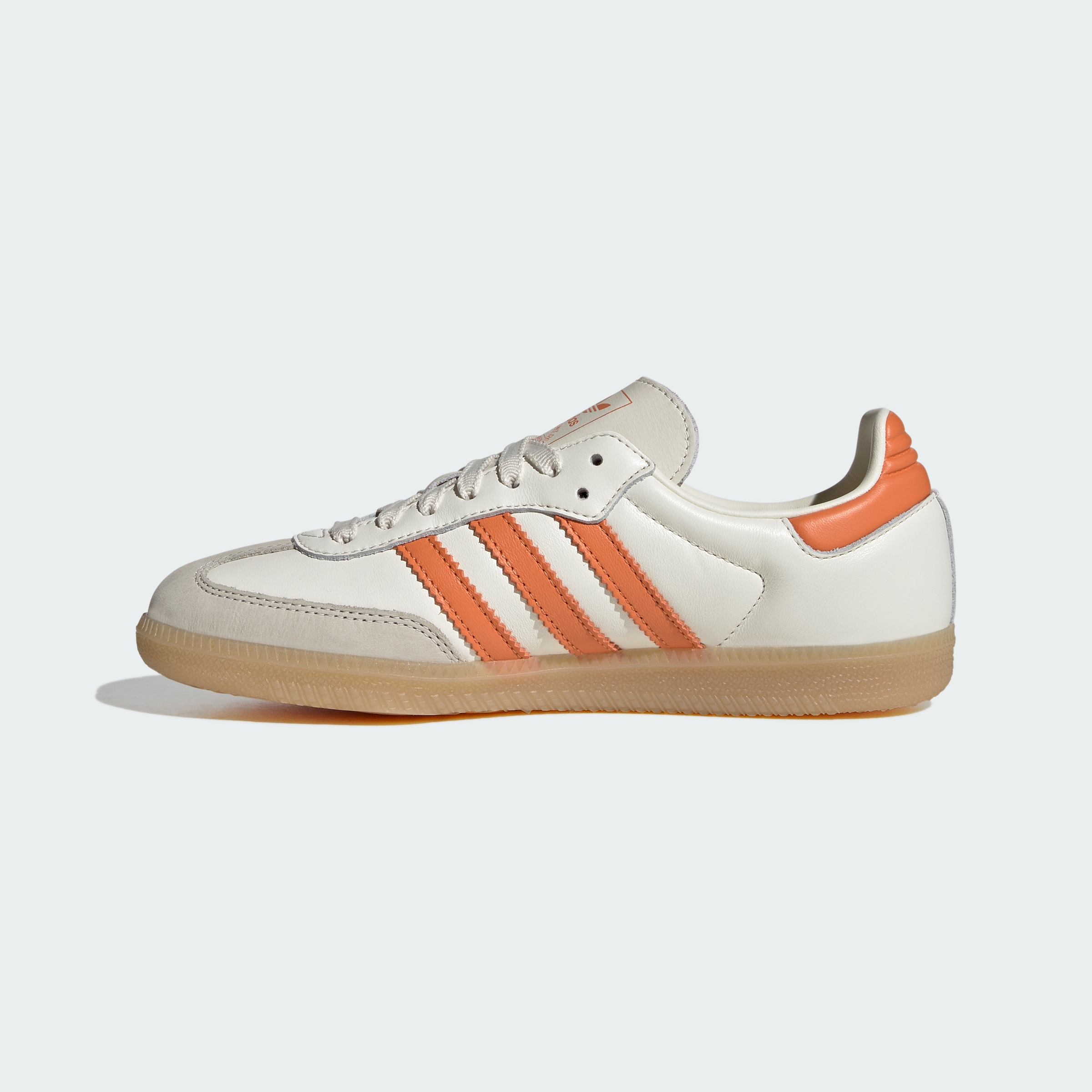 adidas SAMBA OG SHOES - Off White / Dusky Orange / Gum - View 7