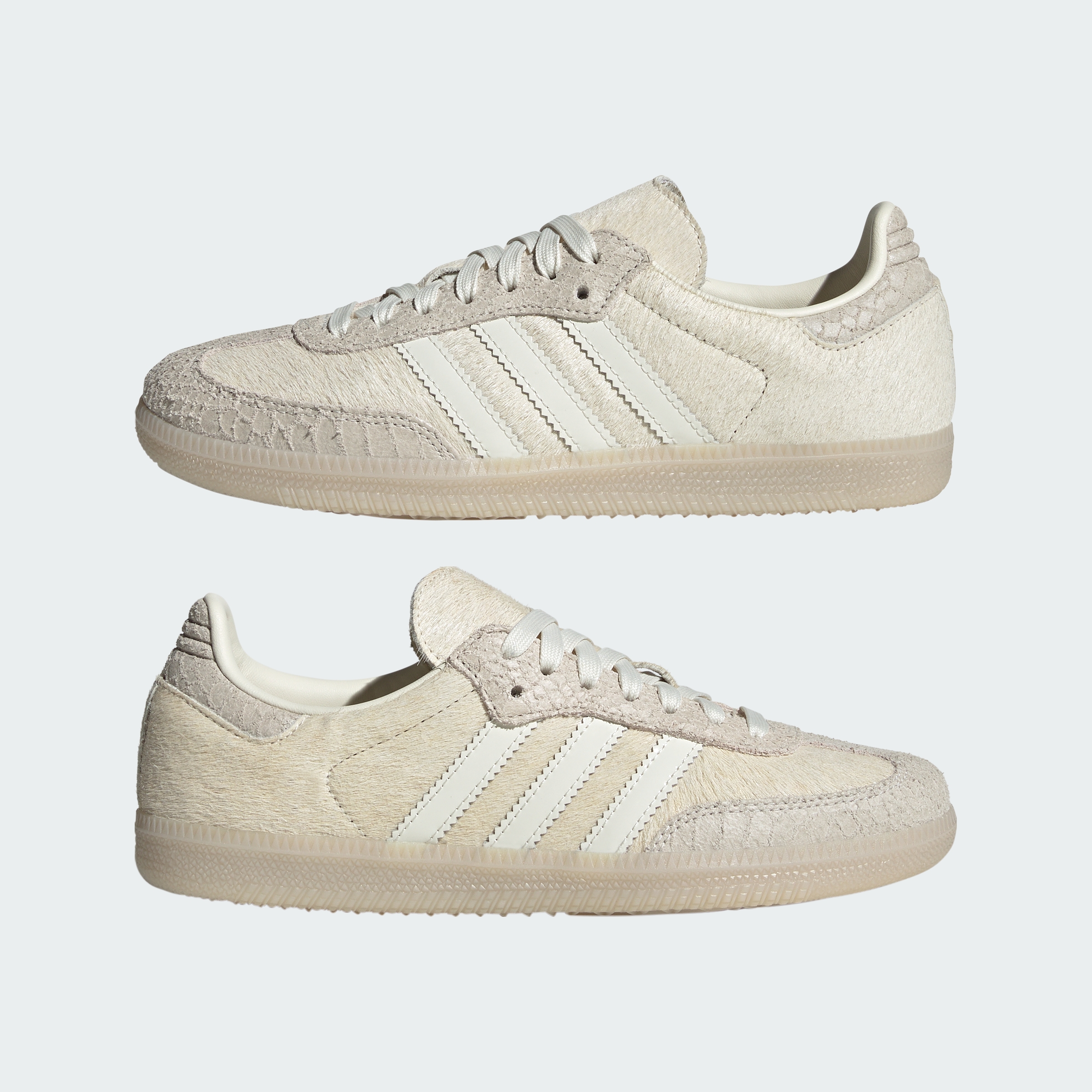 adidas SAMBA OG SHOES - Off White / Off White / Crystal Linen - View 8