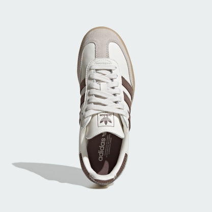 adidas SAMBA OG SHOES - Cloud White / Earth Strata / Gum - View 2