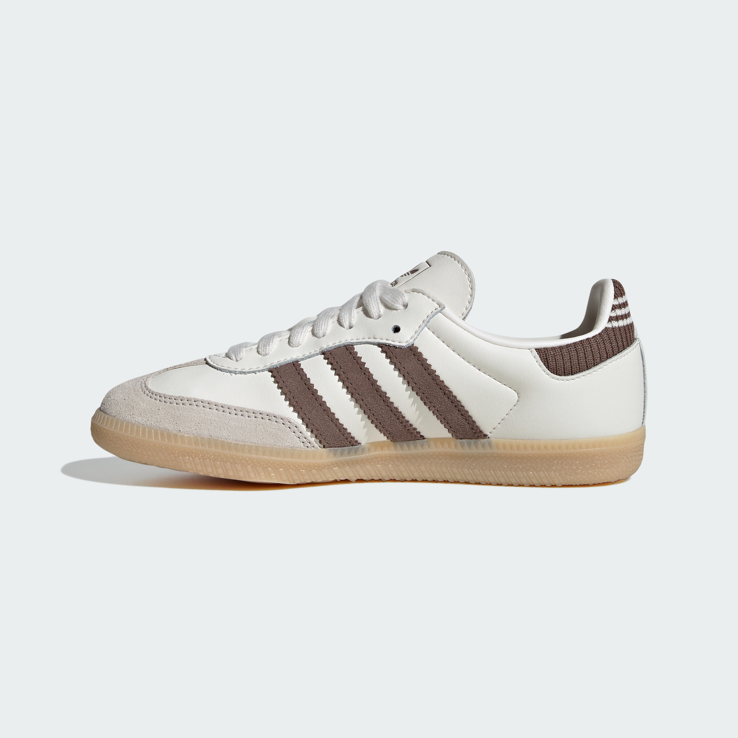 adidas SAMBA OG SHOES - Cloud White / Earth Strata / Gum - View 7