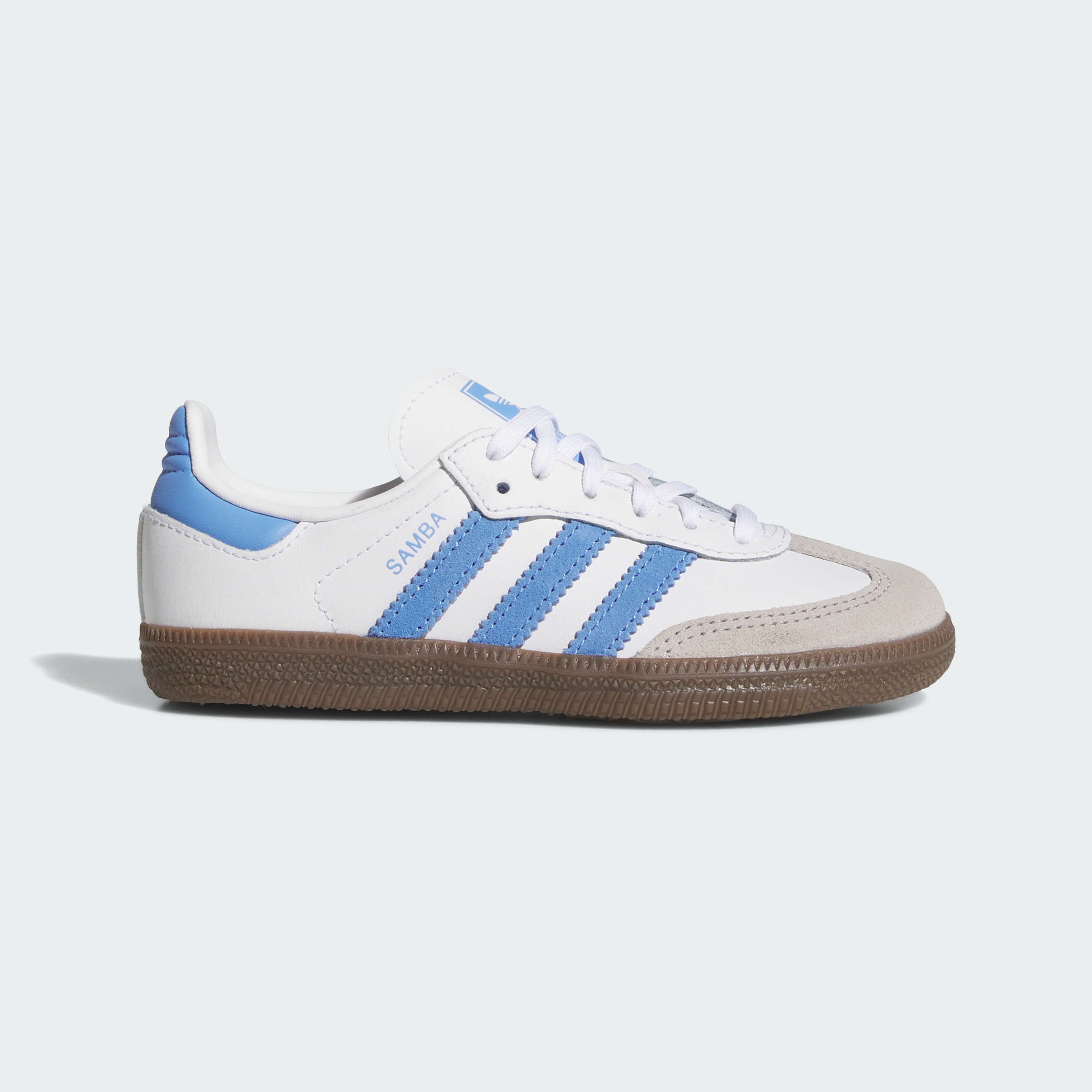 adidas SAMBA OG SHOES - Cloud White / Blue Fusion / Gum - View 3