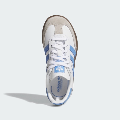 adidas SAMBA OG SHOES - Cloud White / Blue Fusion / Gum - View 2