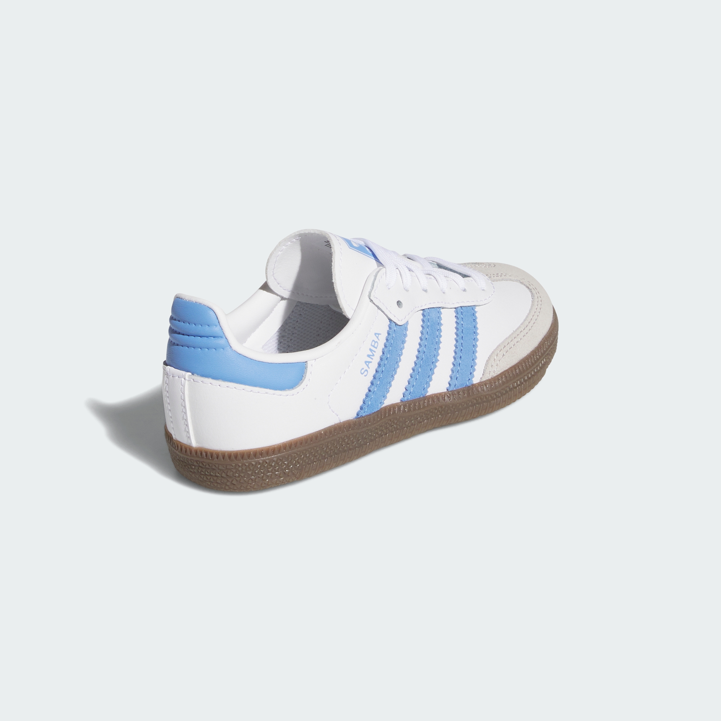 adidas SAMBA OG SHOES - Cloud White / Blue Fusion / Gum - View 6