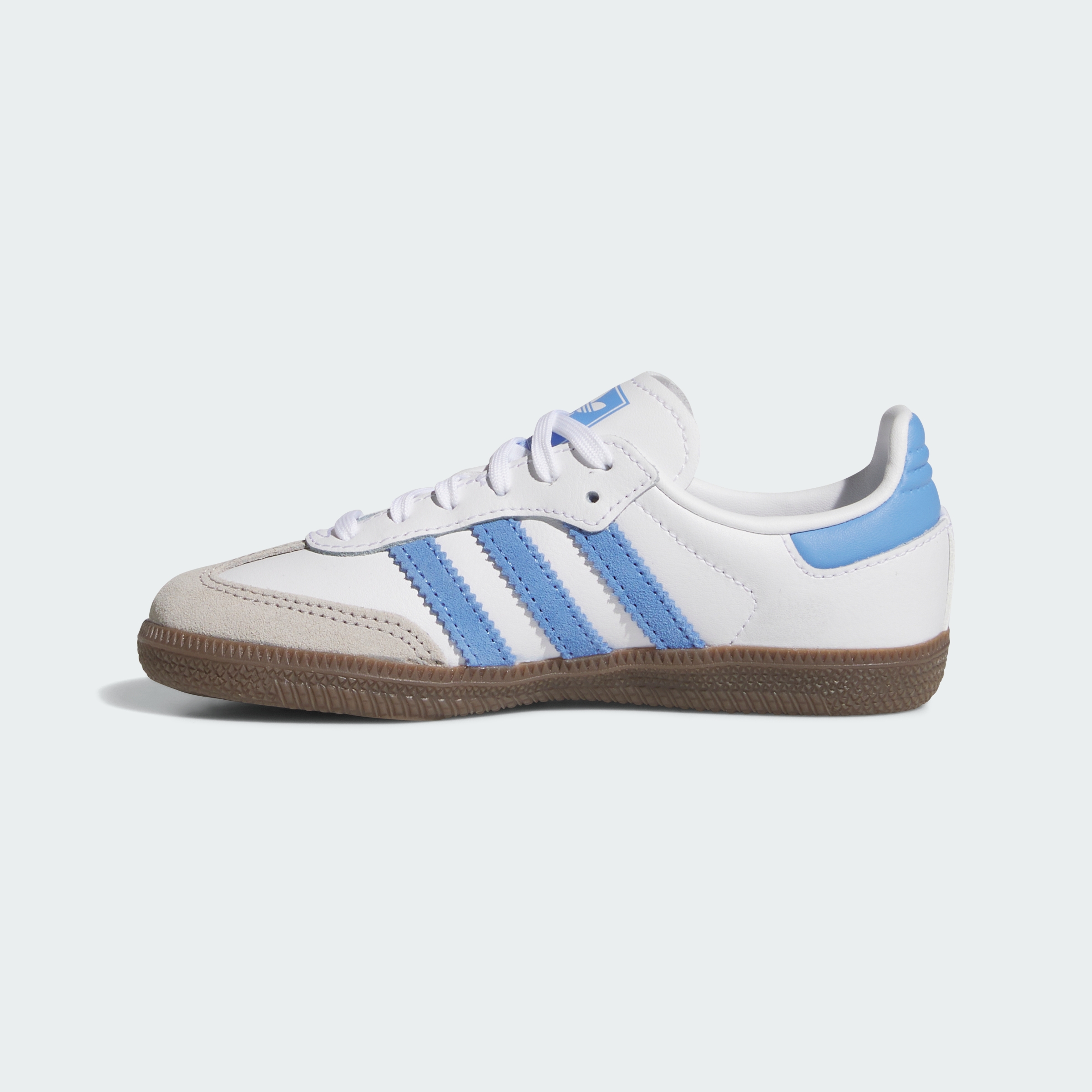 adidas SAMBA OG SHOES - Cloud White / Blue Fusion / Gum - View 7
