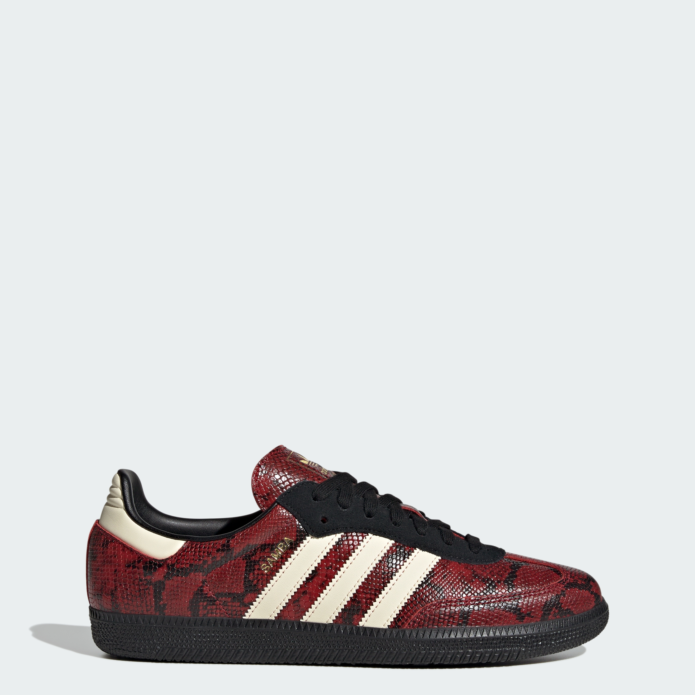 adidas SAMBA OG SHOES - Warm Vanilla / Core Black / Team Victory Red - View 1