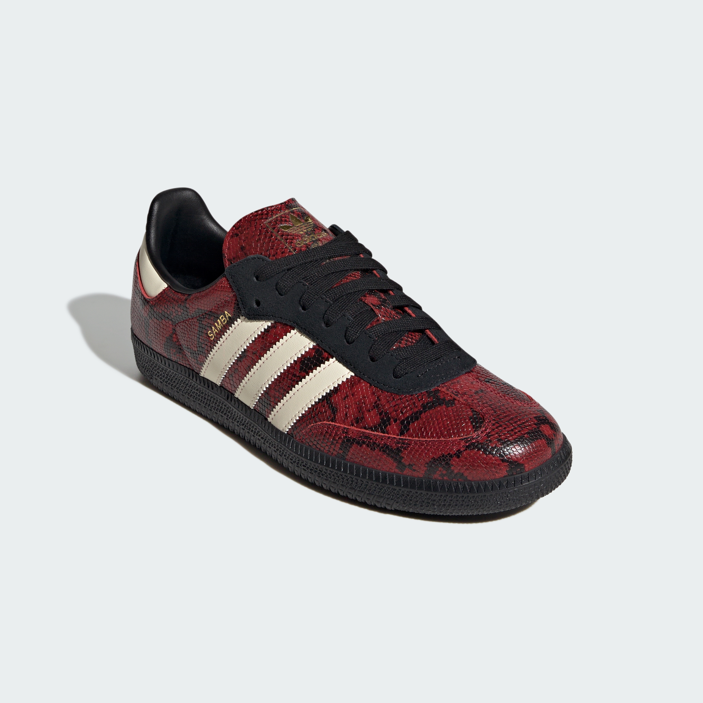 adidas SAMBA OG SHOES - Warm Vanilla / Core Black / Team Victory Red - View 6