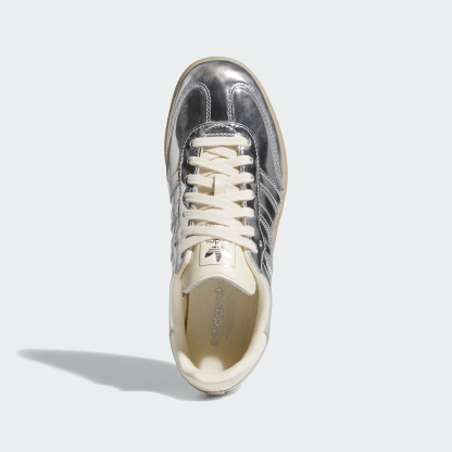 adidas SAMBA OG W SHOES - Silver Metallic / Silver Metallic / Gum - View 2