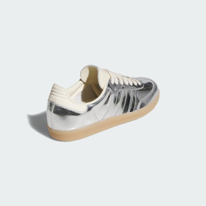 adidas SAMBA OG W SHOES - Silver Metallic / Silver Metallic / Gum - View 6