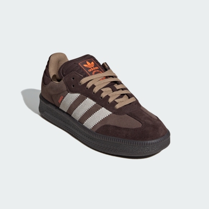 adidas SAMBA XLG SHOES - Brown / Alumina / Aurora Coffee - View 5