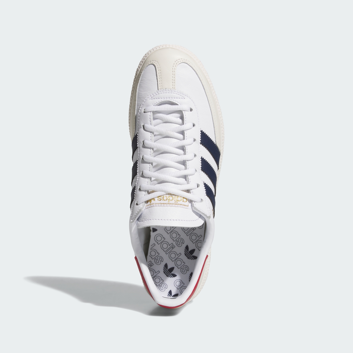 adidas SPEZIAL SPIKELESS GOLF SHOES - Cloud White / Night Indigo / Team Victory Red - View 2