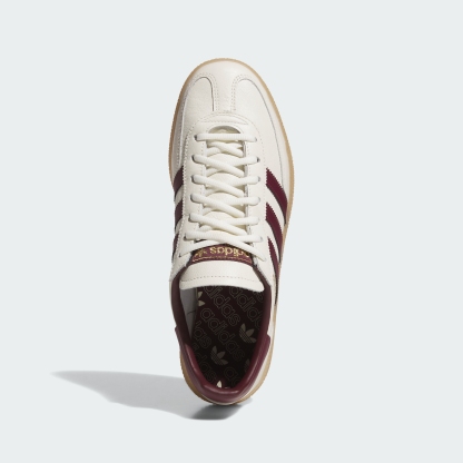adidas SPEZIAL SPIKELESS GOLF SHOES - Off White / Maroon / Gum - View 2