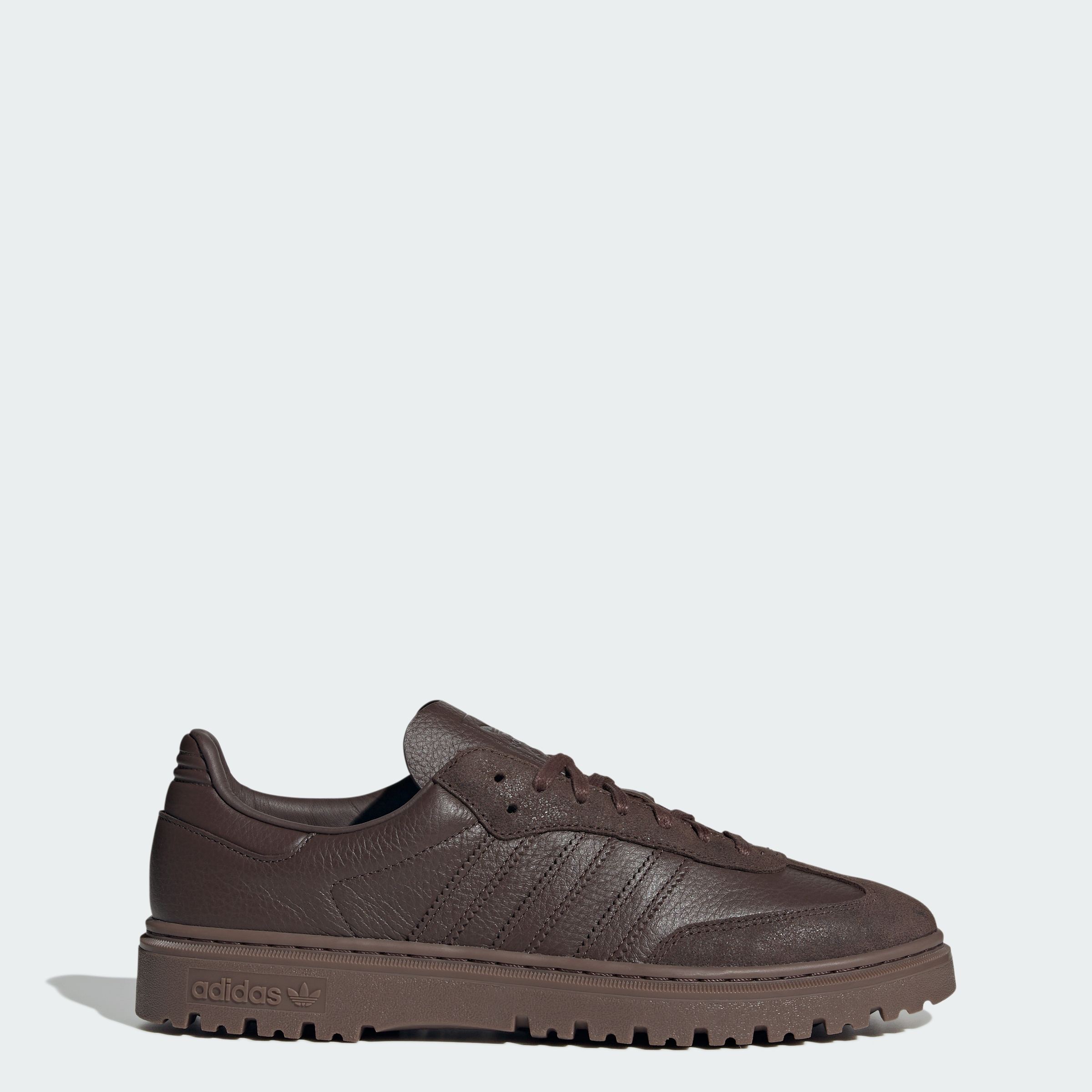 adidas Samba LX Freizeit Shoes - Brown / Brown / Gum - View 1