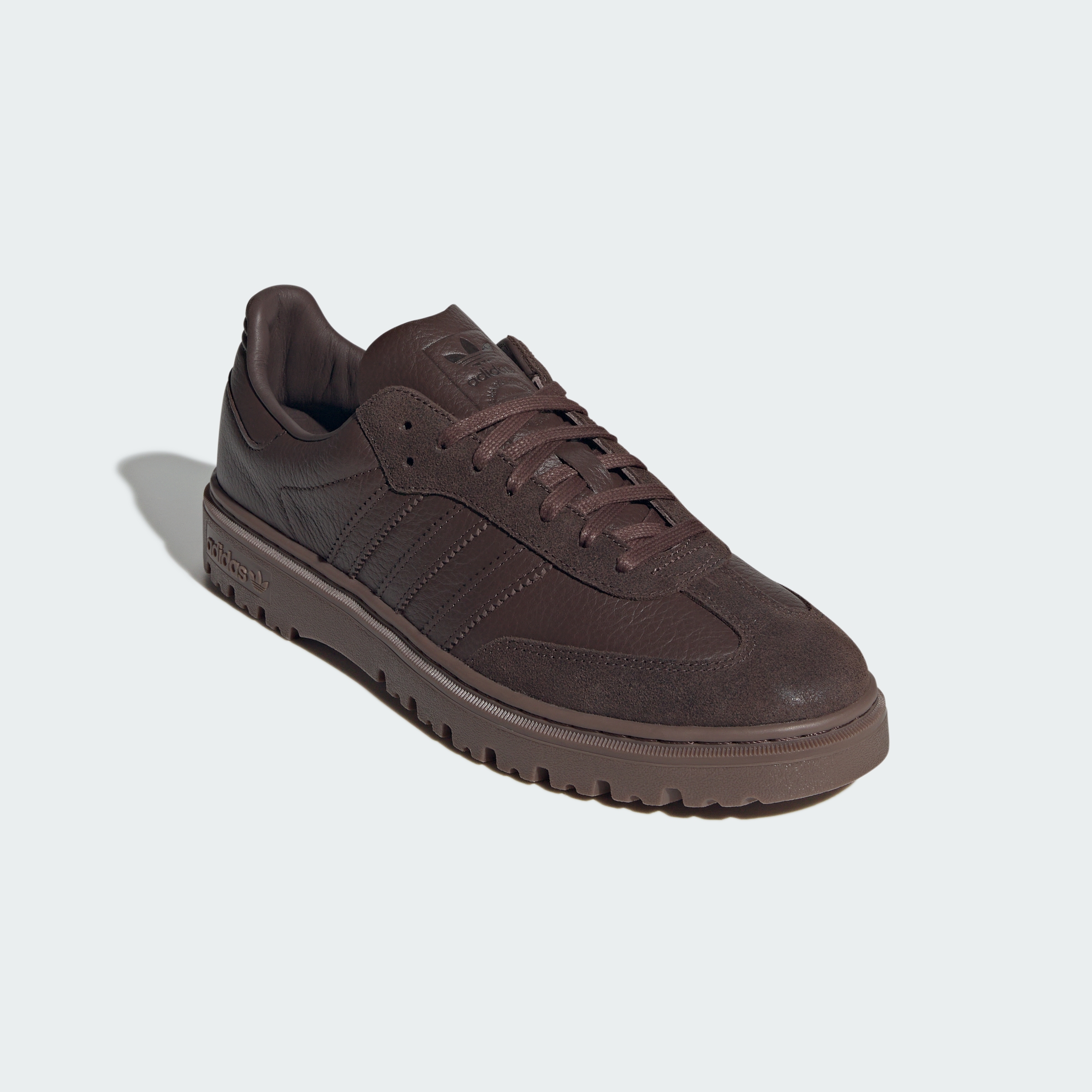 adidas Samba LX Freizeit Shoes - Brown / Brown / Gum - View 5