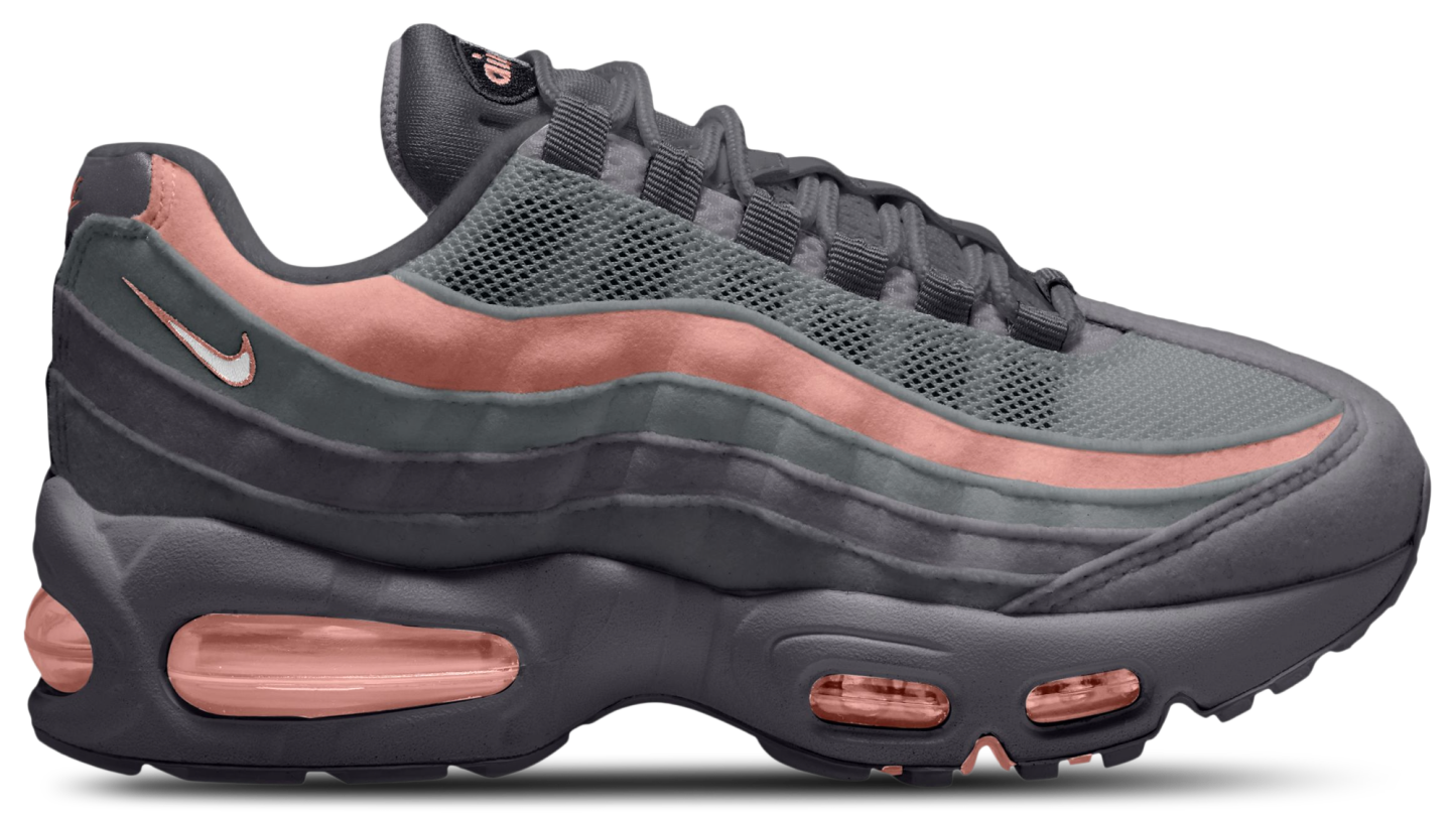 Nike Air Max 95 童款 - Rust Pink/Dark Gray/Sail - Image 1