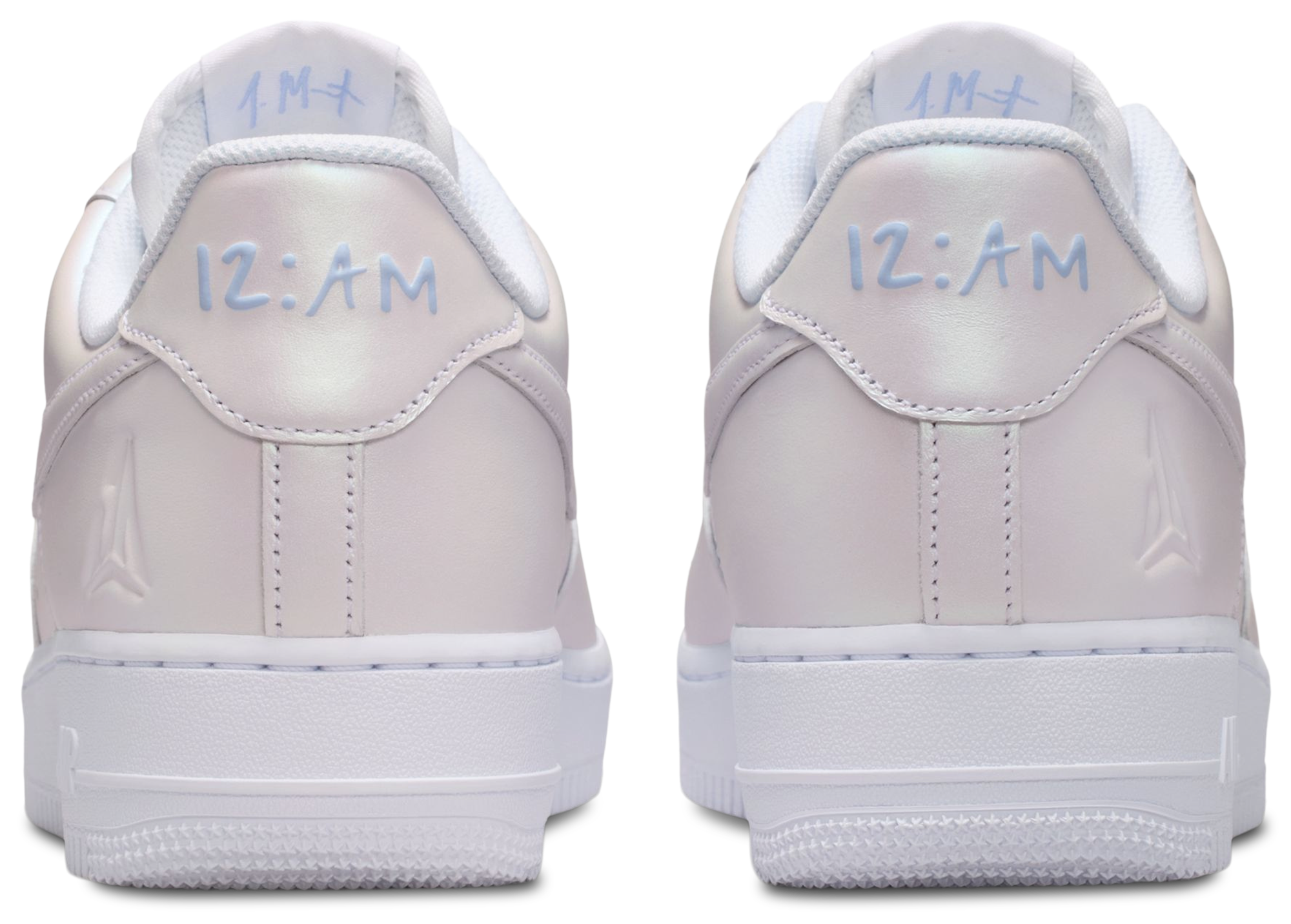 Nike Air Force 1 '07 Premium - White/Blue/Silver - Image 3