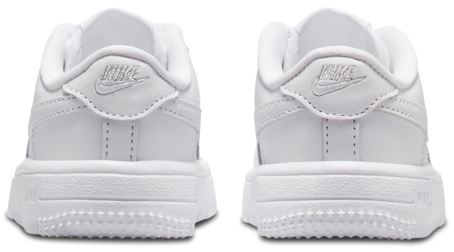 Nike Air Force 1 Low Lace 童款 - White/White - Image 3