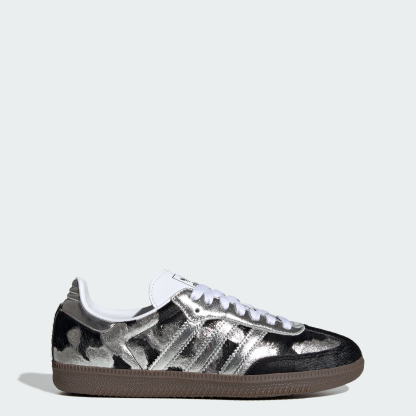 adidas SAMBA OG SHOES - Core Black / Silver Metallic / Cloud White - View 1