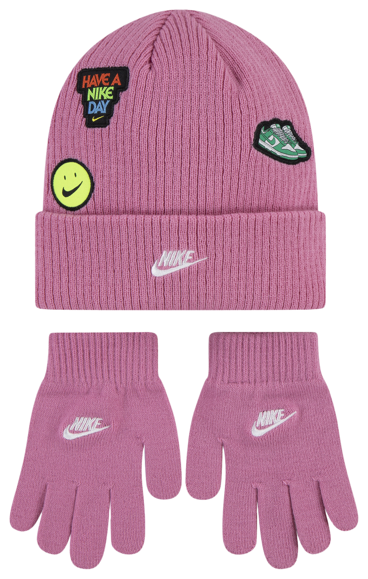 Nike Patch Peak Beanie Set 童款 - Magic Flamingo - Image 1