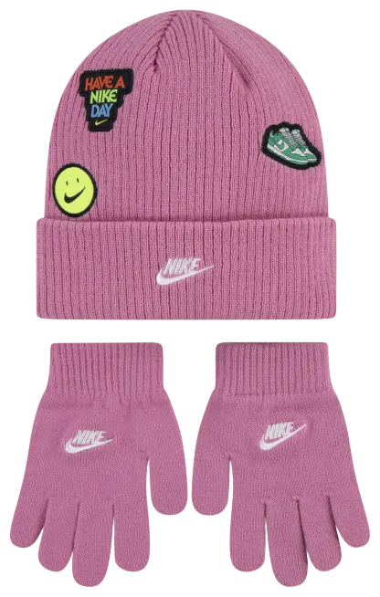 Nike Patch Peak Beanie Set 童款 - Magic Flamingo - Image 1
