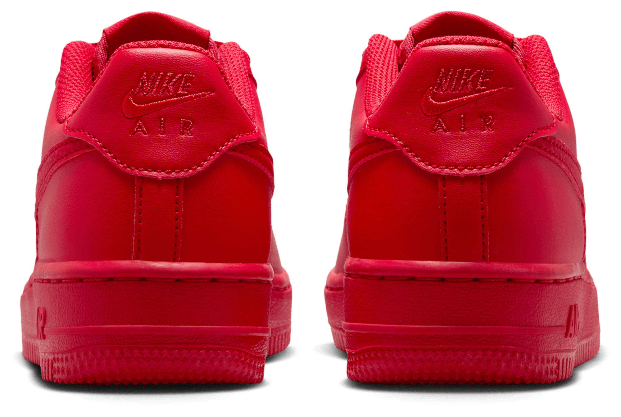 Nike Air Force 1 童款 - Red/Black - Image 3