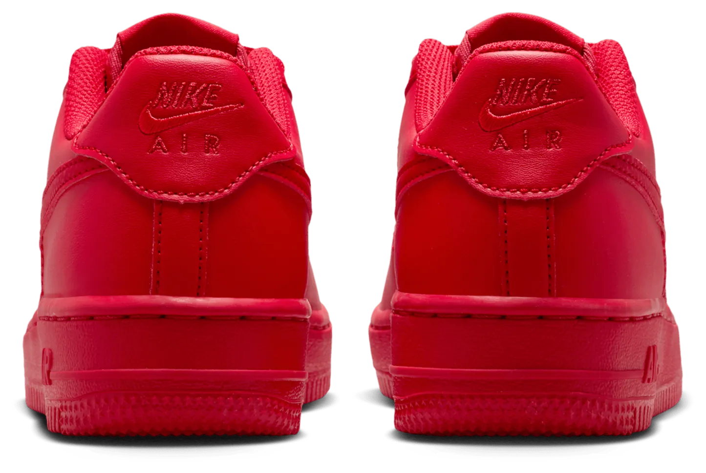 Nike Air Force 1 童款 - Red/Black - Image 3
