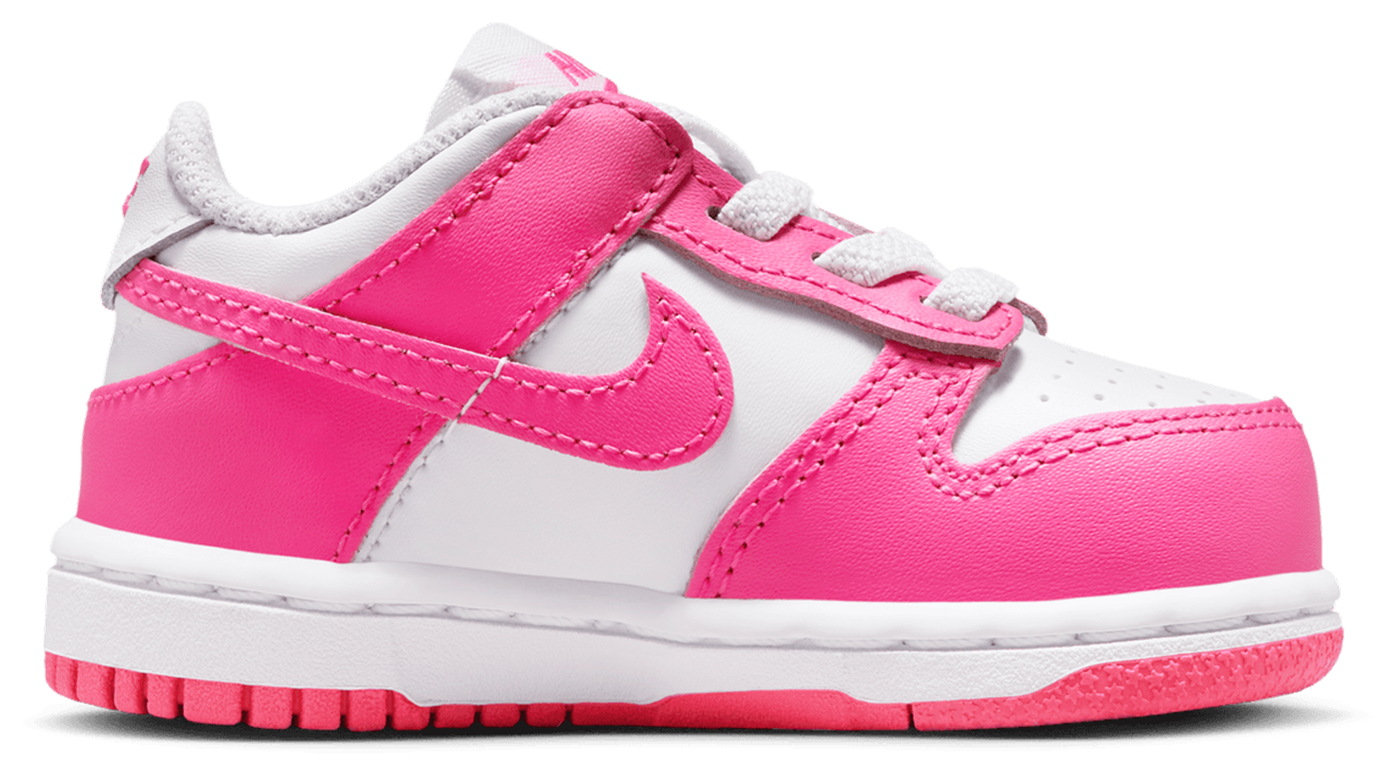 Nike Dunk Low 童款 - Laser Fuchsia/White - Image 7