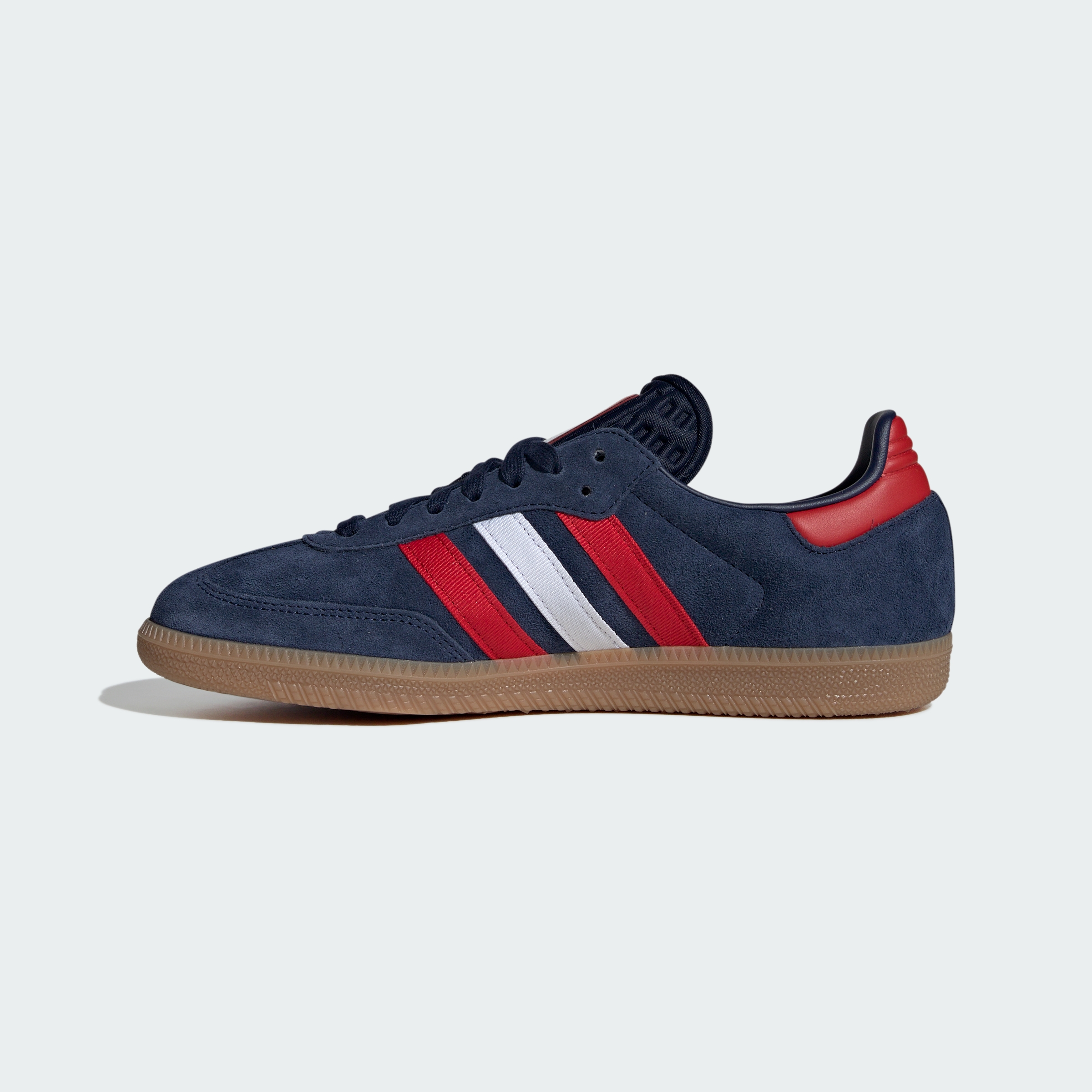 adidas Samba OG Shoes - Night Indigo / Better Scarlet / Cloud White - View 8