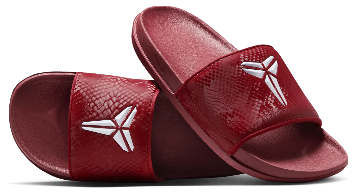 Nike Kobe Off Court Slides - White/Team Red - Image 5