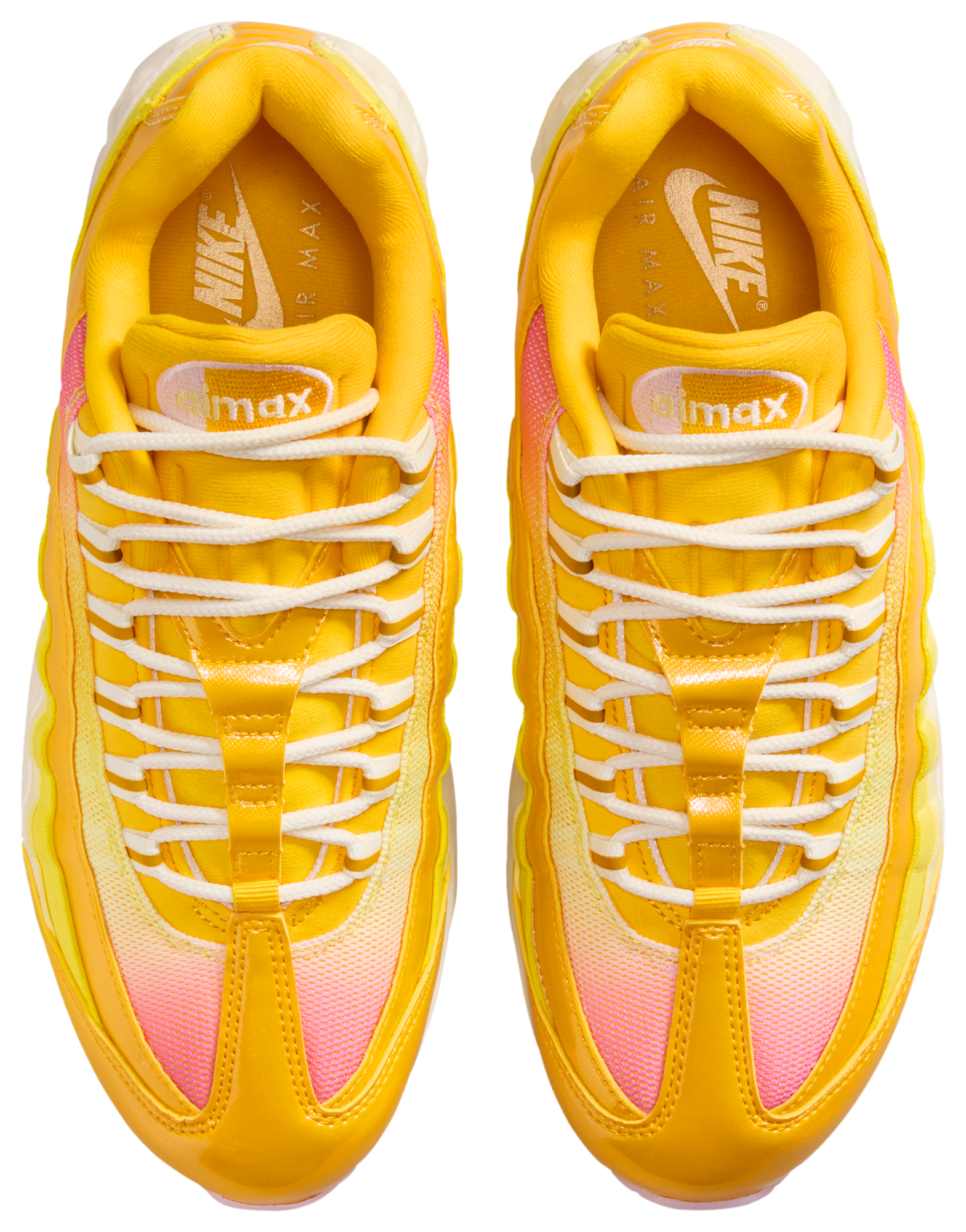 Nike Air Max 95 Big Bubble - Univ Gold/Coconut Milk/Pink Foam - Image 4