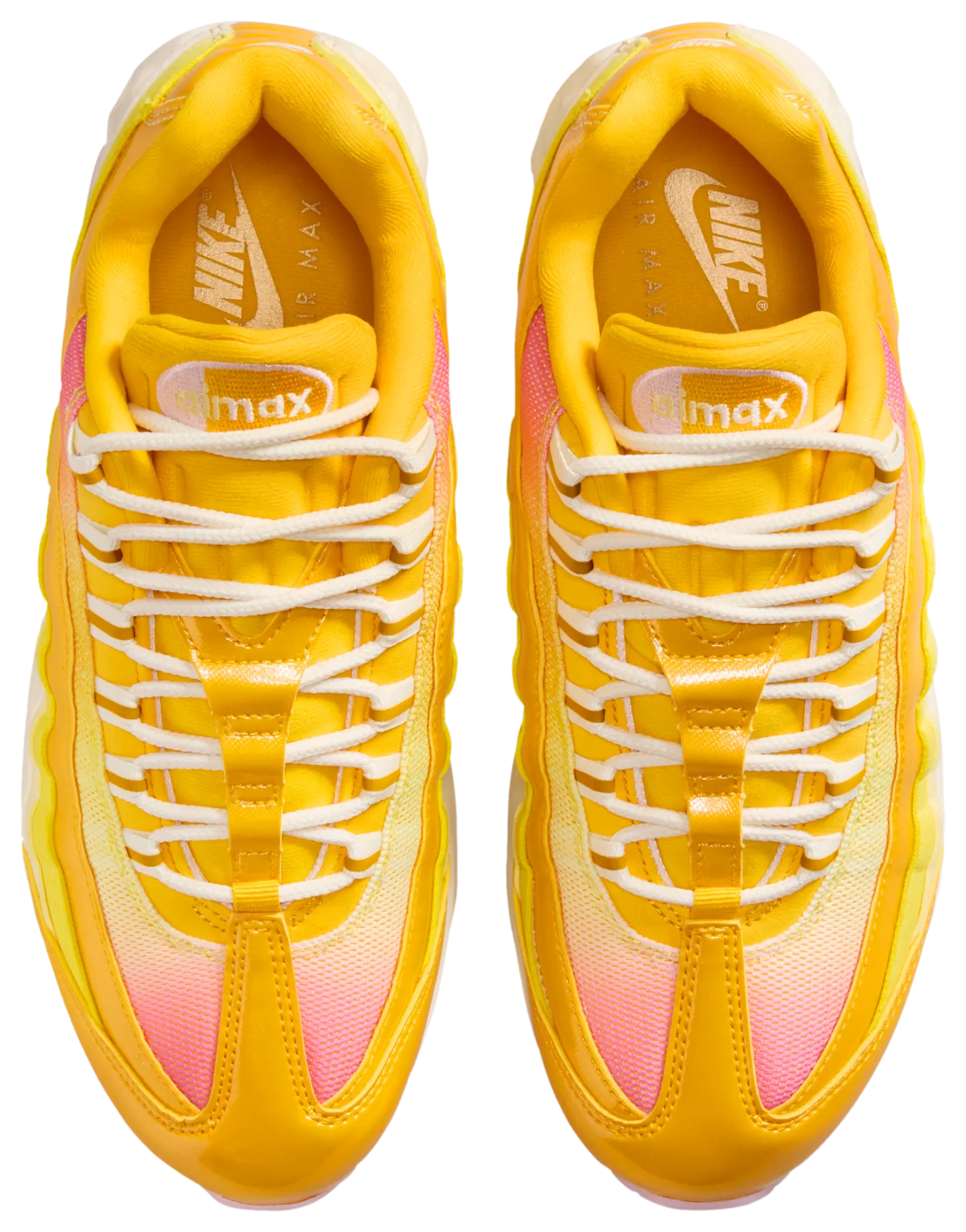 Nike Air Max 95 Big Bubble - Univ Gold/Coconut Milk/Pink Foam - Image 4