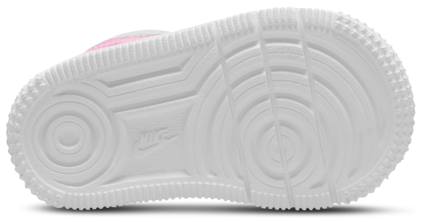 Nike Air Force 1 Low Lace 童款 - White/Pink - Image 4