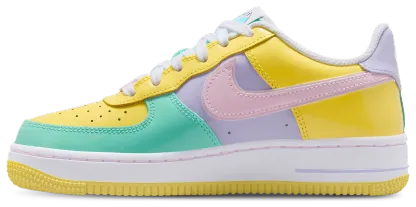 Nike Air Force 1 童款 - Yellow Pulse/Pink Foam/Emerald Rise - Image 2