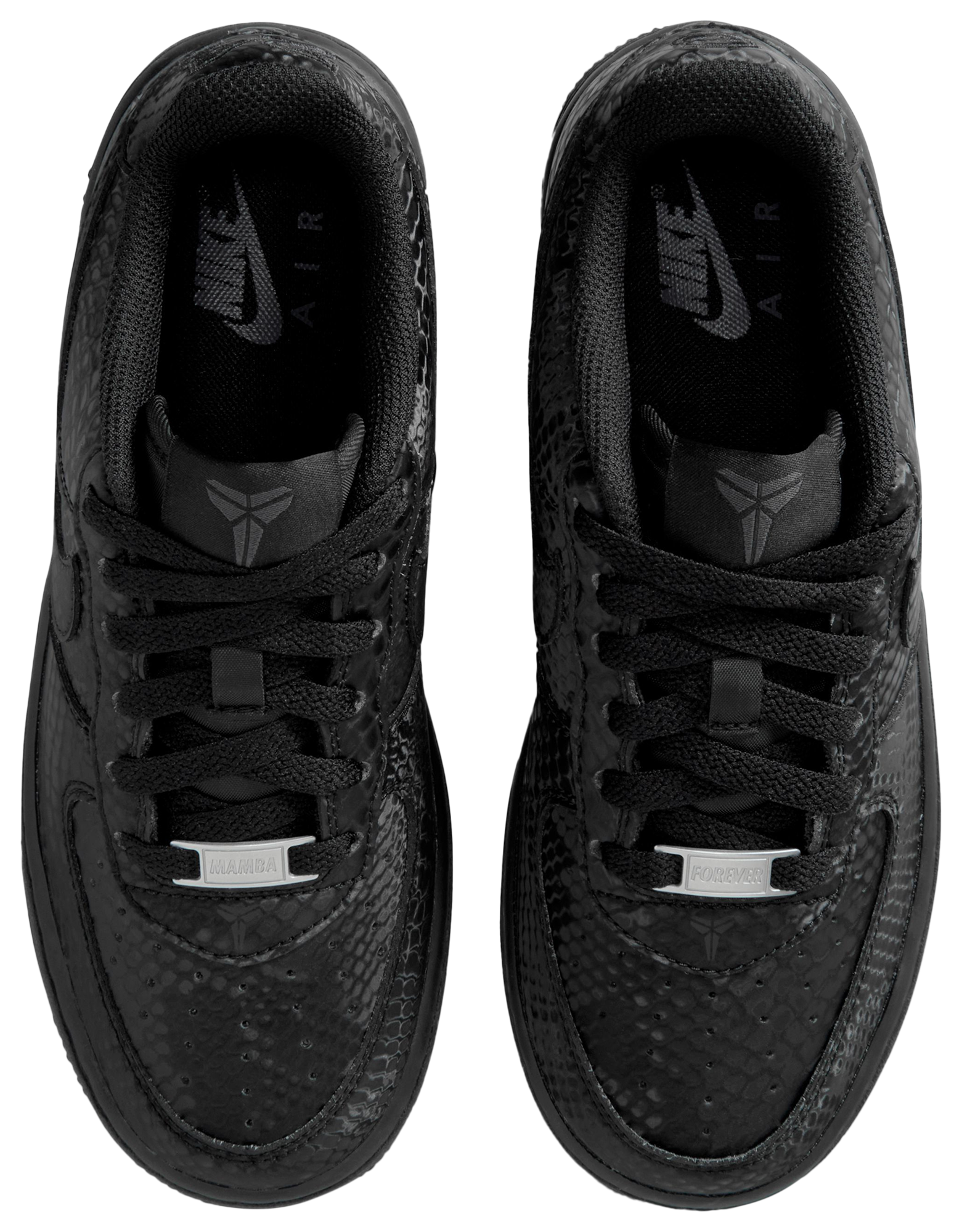 Nike Air Force 1 Low 童款 - Black/Black/Black - Image 4